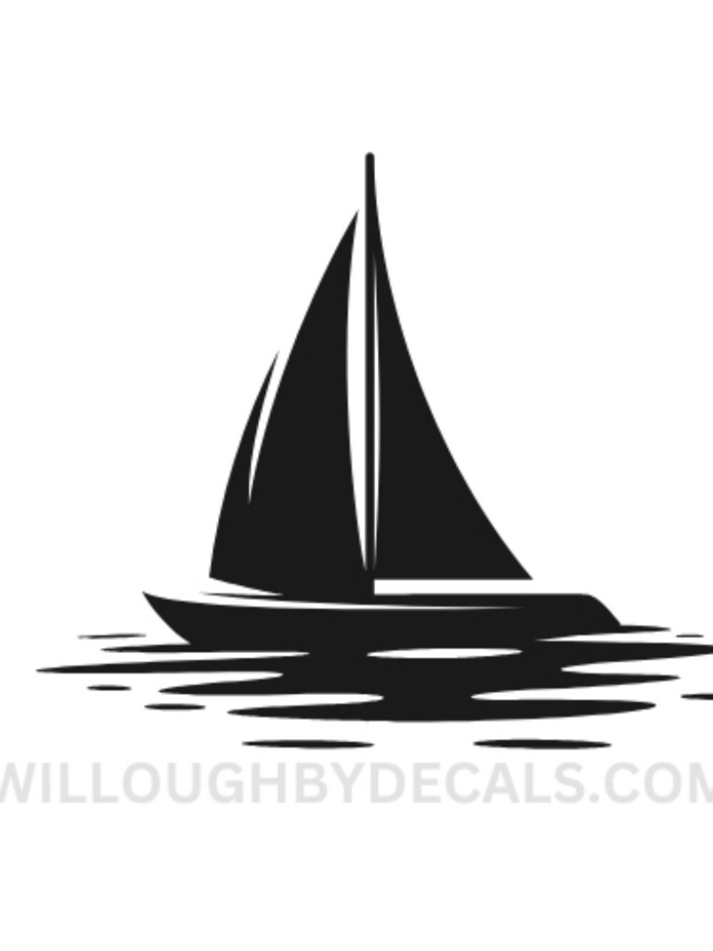 Sail Boat Vinyl Decal